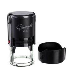 Оснастка штемпельна для печатки "GaismA" /D-42чорна/ d42мм, чорна (1/12/192)