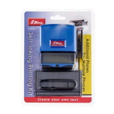 Штамп самонабірний "Shiny" /S-884с./ 5-рядків, розмір поля 58х22мм синій (1/12)