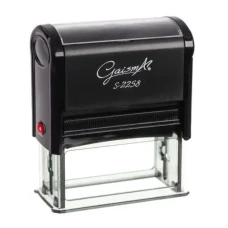 Оснастка для штампу "GaismA" /S-2258чорна/ пластмасова 22х58 мм, чорна (1/12)