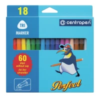 Фломастери "Centropen" 18 кол. /Cen-2510/18/ 60 днів не висихають (10/110)
