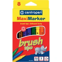 Фломастер-пензлик "Centropen" 8 кол. /Cen-8773/8/ Brush (10)
