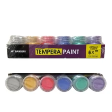 Фарба темперна "Art rangers" /PT23.06015.A/ 6 кол.*15мл TEMPERA PAINT (Metallic  color) (1/6/48)