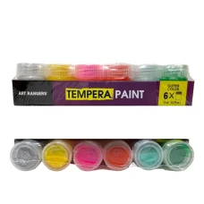 Фарба темперна "Art rangers" /PT24.06015.A/ 6 кол.*15мл TEMPERA PAINT (Glitter  color) (1/6/48)