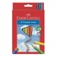 Олівці кольорові "Faber-Castell" 30 кол. /116530/ JUMBO тригранні (1/6)