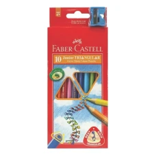 Олівці кольорові "Faber-Castell" 10 кол. /116510/ JUMBO тригранні (1/6)
