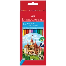 Олівці кольорові "Faber-Castell" 12 кол. /120112/ "ЗАМОК І ЛИЦАРІ" картон (1/12)