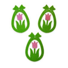 Заготовка "Діамантові ручки" /120389/ "Яйце "Тюльпан" 10,5 см, 20 шт. в упак, рожевий