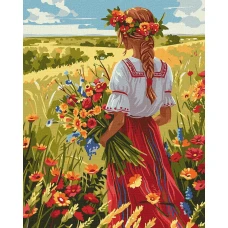 Картина за номерами "Ідейка" /KHO8448/ "У рідних полях" 40*50см