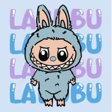 Картина за номерами "Ідейка" /KHO1283/ "Він Лабубу Labubu" 25*25см