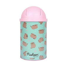 Настільний контейнер для сміття "YES" /708571/ “Pusheen” металевий, 10*18см (1/12/72)