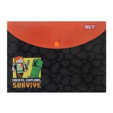 Папка-конверт на кнопці B5 "Yes" /492340/ "Minecraft Survive" (12/120) Папка-конверт на кнопці B5 "Yes" /492340/ "Minecraft Survive" (12/120)