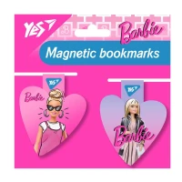 Закладки магнітні "YES" /708110/ "Barbie heart", 2шт (1/10/500)