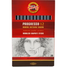 Графіт бездрев. "Koh-i-Noor" 8911 2B "Progresso" техн., d=7.1мм (12)