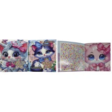 Альбом-розмальовка 21*25см/10арк /ZS-04/ + стрази "Котик" (1/36)