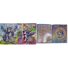 Альбом-розмальовка 21*25см/10арк /ZS-09/ + стрази "Єдиноріг" (1/36)