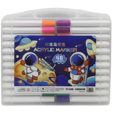 Набір маркерів 48 кол. /B-2007-48/ "Космонавт" акрилові 12,5см (1/30)