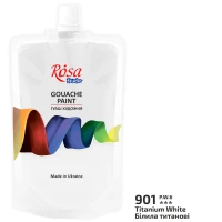 Гуаш "ROSA Studio" 200 мл /901/ Білила титанові (323200901) (1/6)