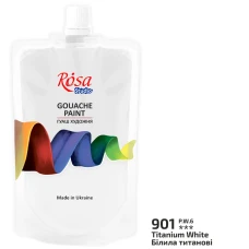 Гуаш "ROSA Studio" 200 мл /901/ Білила титанові (323200901) (1/6)