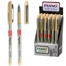 Ручка масляна "PIANO" PT-185 "Elegant" синя (24)