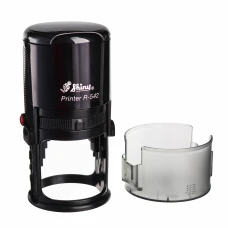 Оснастка для штампа автоматична "Shiny" /R-542чорна/ пластмасова для печатки D42 мм чорна (1/12)