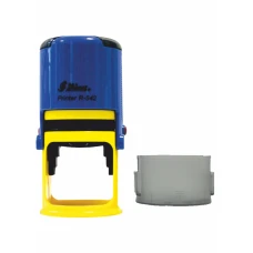 Оснастка автоматична "Shiny" /R-542синьо-жовта/ пластмасова для печатки D42 мм синьо-жовта (1/12)