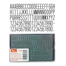 Каса літер "Shiny" /S-648/ 10мм англійська (1/12)