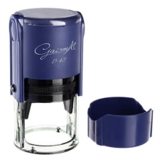 Оснастка для штампу "GaismA" /D-42/ для печатки d 42 мм, синя (1/12)