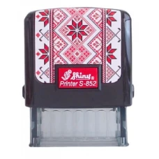 Оснастка для штампа "Shiny" /S-852UA-01чорн/ пластикова,  "Вишиванка,"14х38мм чорна (1/12)