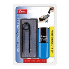 Штамп самонабірний кишеньковий "Shiny" /S-772син/ 4-рядки, 14х38мм синій (1/12)