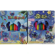 Альбом-розмальовка 28*23см/40арк /SH-H-02/ наліпки 1арк.+ 6шт.фломастери "Стіч"