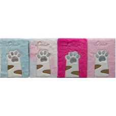 Блокнот А5/80арк. /М-107-А/ хутряна обкл. "Лапка" #, мікс