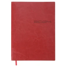 STOCK Щоденник "BuroMAX" /BM.2175-05/ ДАТ 2024 IDEAL, A5, червоний, шкірзам (1/20), шт STOCK Щоденник "BuroMAX" /BM.2175-05/ ДАТ 2024 IDEAL, A5, червоний, шкірзам (1/20), шт