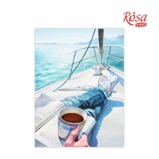 Картина на картоні з контуром "ROSA START" 30*40 Морські пейзажі № 5 /594/ БЕЗ ФАРБ