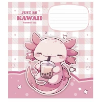 Зошит уч. "Школярик" 12арк.// /3480C/ "Just be kawaii" глітер (дівчинка) (30/300)