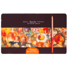 Олівці кольорові "Marco FineArt" 36 кол. /FineArt-36TN/ Renoir, кедр, металевий пенал (4/24)