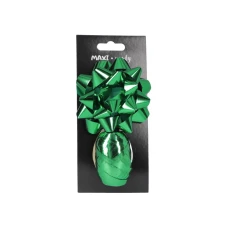 Стрічка та бант для пакування подарунків "Maxi" /SB003-SP-Green/ зелений, бант d:8,89см, стрічка 10м (1/24/144)