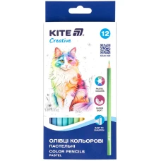 Олівці кольорові "Kite" 12 кол. /K-451/ Kite Creative Pastel (1/12)