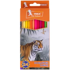 Олівці кольорові "УМКА" 24 кол. /СК44-25/ "Тропік" (1/6/160)