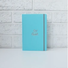 Блокнот A5/96 "4PROFI" /904440/ ## "Title exclusive" blue, інтегр.,тисн.фол., на гумці, 70г.