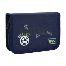 Пенал твердий "YES" /533869/  1 відділ. з клапаном HP-03 Football 13*21*3см (1/48)