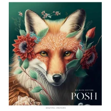 Тетрадь уч. "Школярик" 96л.# /3257K/ "Posh creatures" УФ-лак (девочка) (5/50)
