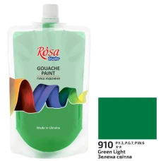 Гуаш "ROSA Studio" 200 мл /910/ Зелена світла (323200910) (1/6)
