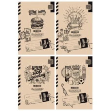 Зошит-словник англійська мова ТВЕРДИЙ "Mandarin" /19162-19165/ 165*238мм, 96арк.Крафт, Пантон чорн. (1/20)