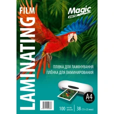 Плівка для ламінування "Magic" глянець ф. А4 (216mm*303mm) (100арк.) товщ. 38(15/23) мкм кольор. упак. /0383/