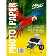 Фотопапір "Magic"  A4 2-хстор глянц- глянц  280 г (50 арк.) Superior /8057/