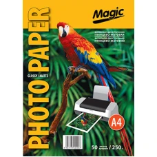 Фотопапір "Magic"  A4 2-хстор глянц-мат    250 г (50 арк.) /5053/