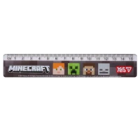 Лінійка 15см "YES" /370691/ "Minecraft" (1/20/1000)