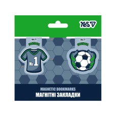 Закладка-магнит "YES" /708798/ "Football", 2шт (1/10/50)