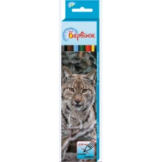Олівці кольорові "Барвінок"  6 кол. /5-201/1/ "Фауна" (1/24/480)