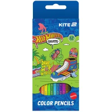 Олівці кольорові "Kite" 12 кол. /HW25-051-2/ Hot Wheels Skate (1/12)